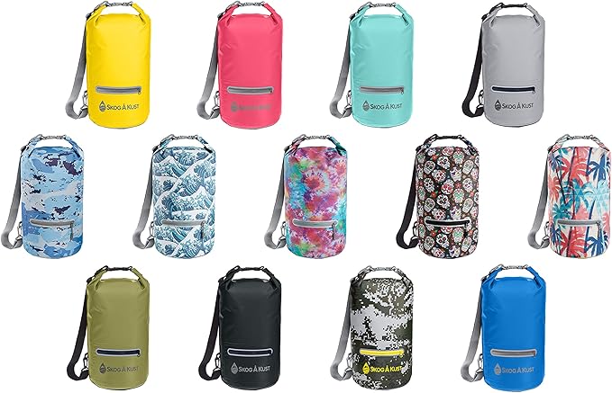 Skog Å Kust DrySak - Roll Top Waterproof Bag for Travel & Outdoors - 5, 10 & 20 Liter sizes