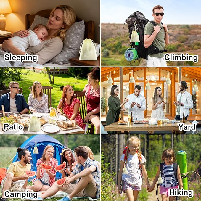 Mosquito Repellent Outdoor Patio, Mosquito Control Indoor, Mosquito Deterrent for Yard/Camping/Home/Travel 12-Pack