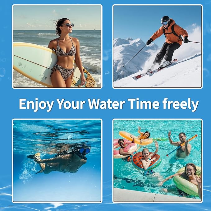 IPX8 Waterproof Phone Pouch Case 2Pack, Water Proof CellPhone Dry Bag for iPhone 16 15 14 13 12 11 Pro Max Plus XS, Galaxy S24 S23 4-7" Protector & Travel Essentials for Beach, Pool, Cruise-Black