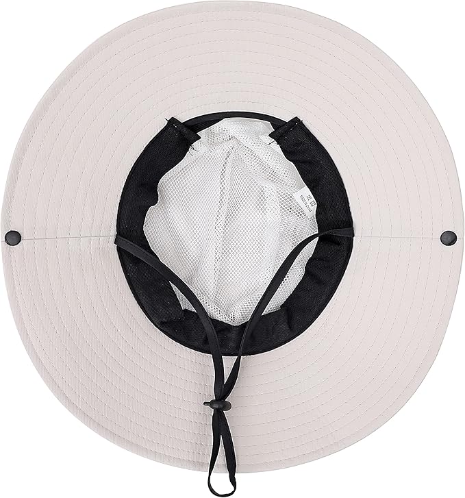 Womens Summer Sun Hat Beach Hat Wide Brim Outdoor UV Protection Hat Foldable Cool Mesh Ponytail Bucket Hat