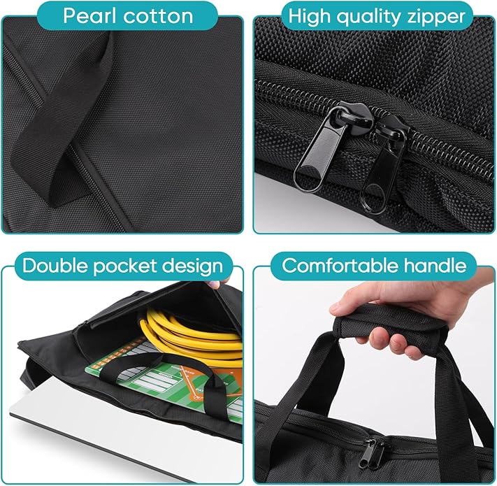 Starlink Gen 3 Satellite Travel Bag Outdoor Waterproof Portable Storage Bag (Suitable for Starlink Plate+Bracket/Cable) RV Camping Single Shoulder Backpack(Black)