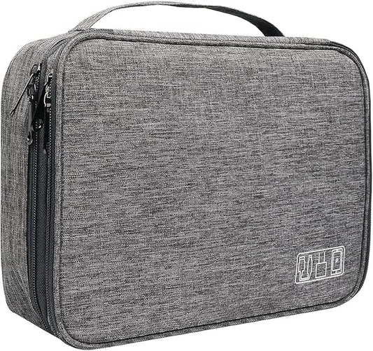 Electronics Organizer, Jelly Comb Electronic Accessories Cable Organizer Bag Waterproof Travel Cable Storage Bag for Charging Cable, Power Bank, iPad