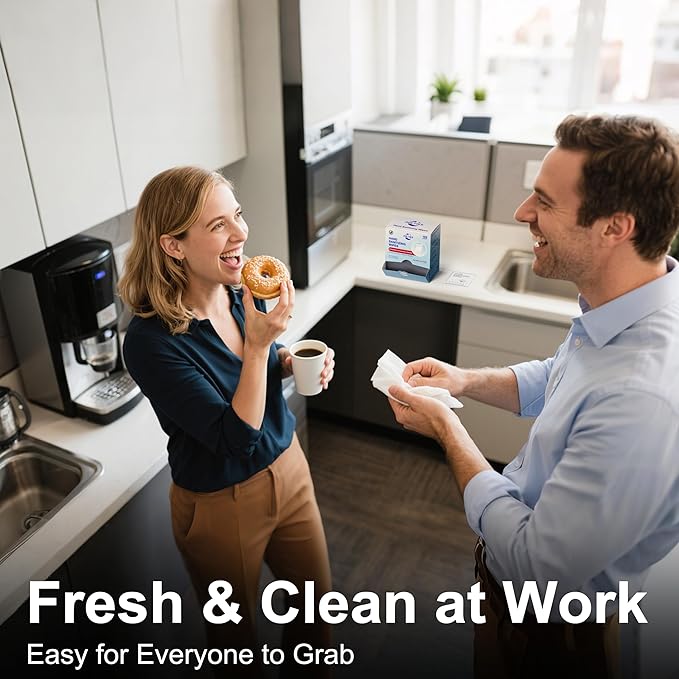 Hand Sanitizer Wipes, 100 Count Non-Woven Hand Wipes Travel Size, Aloe Vera Scent, 70% Alcohol, Individually Wrapped, Sanitizing for Home, Office & Outdoor, Drawstring Bag Included