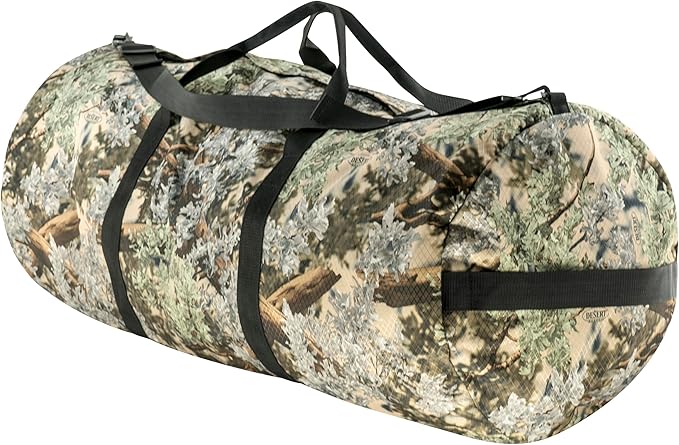 Diamond Ripstop Duffle Bags, Ultra Tough & Tear Resistant, Reinforced Stitching, Weatherproof, Packable Foldable Duffle Bag for Traveling