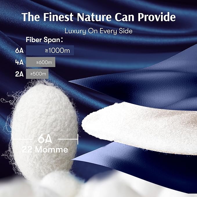 Silk Sleep Mask for Women and Men, Side Sleeper, 22 Momme Pure Mulberry Silk Total Blackout 100% Mulberry Eye Mask with Adjustable Headband Full Size, Eye Masks for Sleeping and Travel