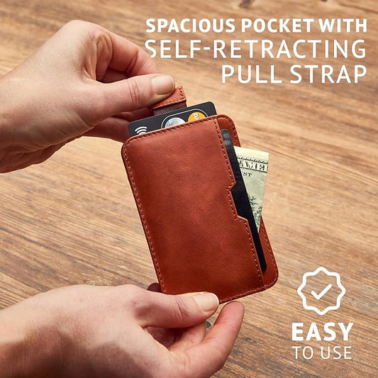 Vaultskin CHELSEA Mens RFID Blocking Slim Leather Card Wallet - Minimalist Front Pocket Cardholder