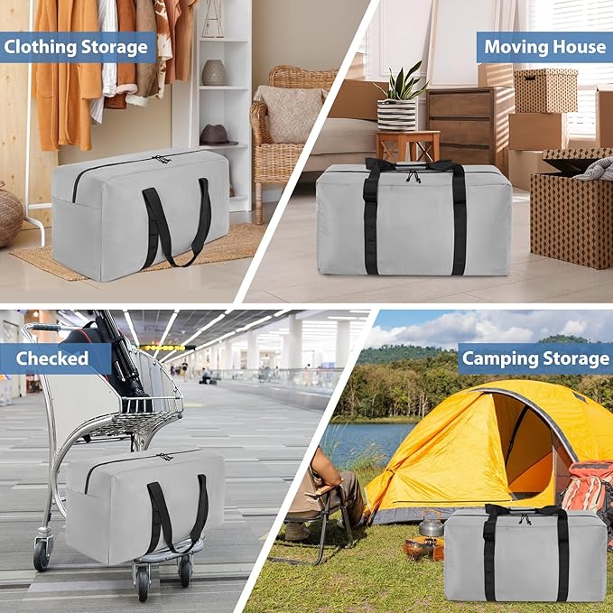 Large Travel Duffle Bag, 102L Gear Bag for Men and Women, Storage Bag Ideal for Overnight Camping and Weekend Getaways