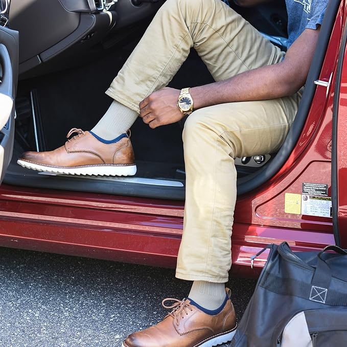 Medical Grade Compression Socks for Men & Women 15-20 mmHg by OrthoSleeve (Tan, Large)