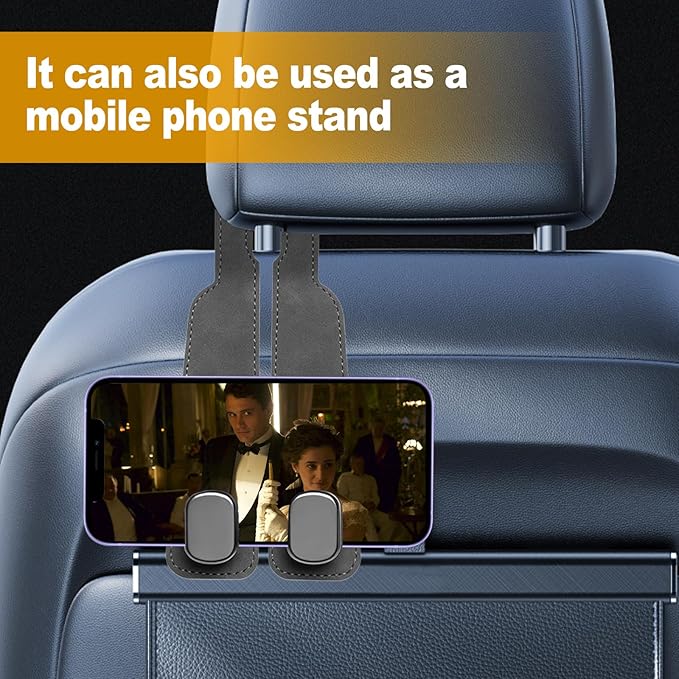 Car Purse Hook Purse Hook for Car Seats Headrest Car Seat Hooks,Heavy Duty Vehicle Organizer for Handbags, Groceries, Purses, Keep Car Tidy (Gray, 4 Pack)