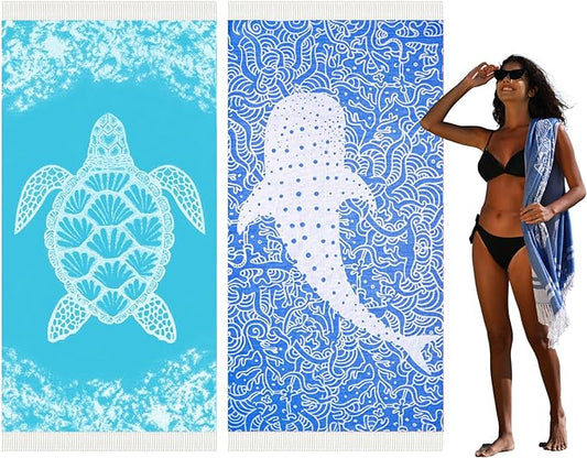 Thin Turkish Beach Towel Quick Dry Absorbent Cotton Lightweight Bath Pool Towels Extra Large Oversized Sand Free Beach Stuff Cloud Adults Gift