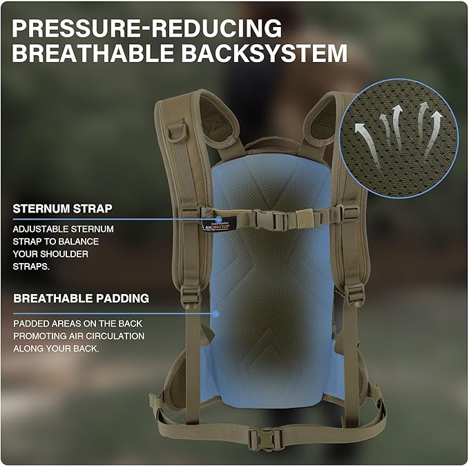 Mardingtop10L Small Tactical Molle Hydration Backpack,Cycling Backpack for Biking,Cycling and Running EDC Daypack