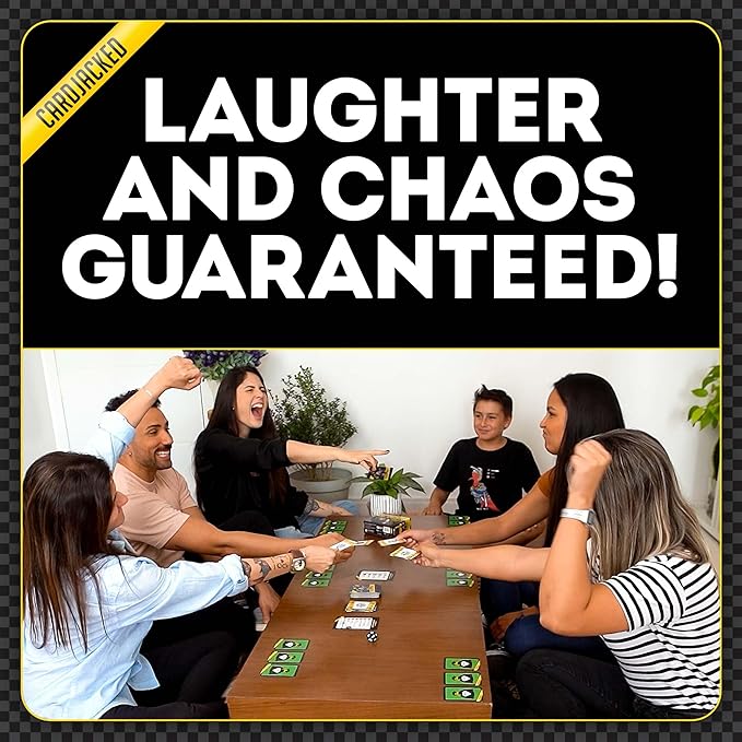 CARDJACKED Fun Card Game for Families | Family-Friendly Party Card Games for Adults | 8-12 Min. Playtime | Kids Card Game | 4-10 Players | Easy to Learn | Compact and Portable