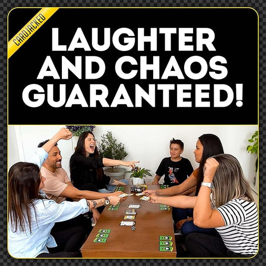 CARDJACKED Fun Card Game for Families | Family-Friendly Party Card Games for Adults | 8-12 Min. Playtime | Kids Card Game | 4-10 Players | Easy to Learn | Compact and Portable