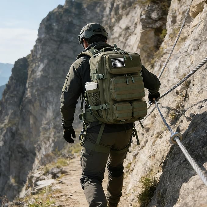 55L Tactical Backpack Heavy Duty Military Rucksack Molle Backpack 3 Day Assault Pack for Work Outdoors