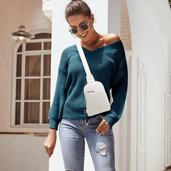 INICAT RFID Blocking Sling Bag Anti Theft Crossbody Bags Women Valentine's Day Gifts Travel Purses Vegan Leather