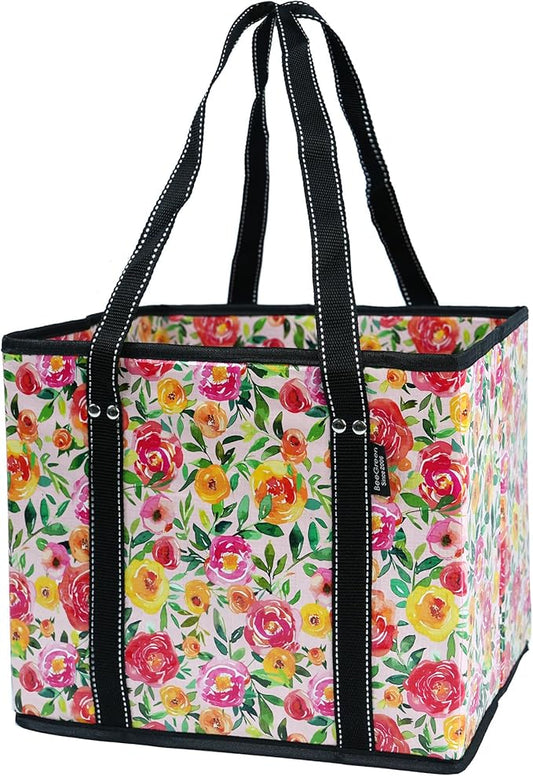 BeeGreen Large Waterproof Reusable Bags Christmas Heavy Duty Shopping Tote for Groceries Pool Gift with Webbing Handles