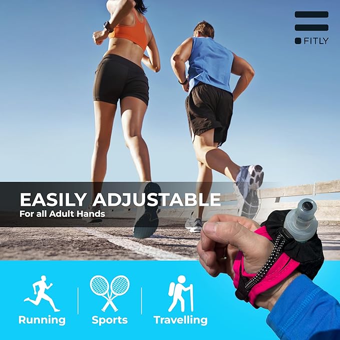 FITLY Soft Flask - Shrink As You Drink Soft Water Bottle for Hydration Pack - Folding Water Bottle Ideal for Running, Hiking, Cycling, Climbing & Rigorous Activity