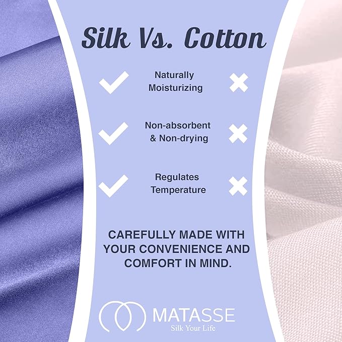 MATASSE Silk Eye Mask for Sleeping with Adjustable Elastic Band - 3D Contoured, Eye Cover Sleep Mask w/Genuine Mulberry Silk Including The Strap for Women, Men (Champagne)
