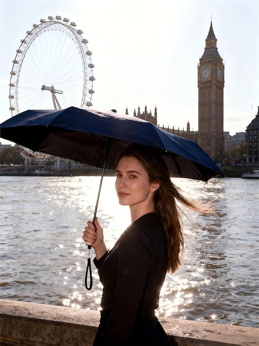 Super Compact Auto Umbrella - Your Lifetime Pocket Companion, UPF 50+ Sun & Rain Protection, Fits Any Purse, Lightweight Travel Essential