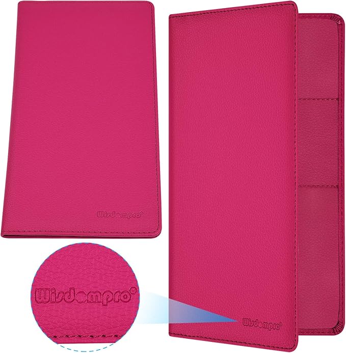 Wisdompro Car Document Holder Organiser, PU Leather Vehicle Insurance and Registration Holders Wallet Case for ID Card, Driving Licence, Key Contact Information Cards