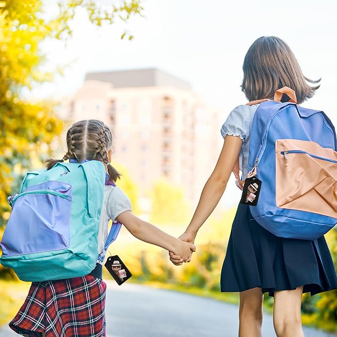 2 Pack Leather Luggage Tag for Suitcase Funny Cat Passport Airline Ticket Unique Travel Tags with Privacy Cover ID Label & Stainless Steel Loop for Men and Women Baggage