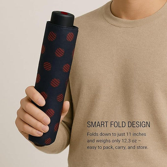 Knirps A.200 Medium Duomatic Windproof Umbrella for Adults – Automatic Open Close 38.5" Canopy, Travel Case Included