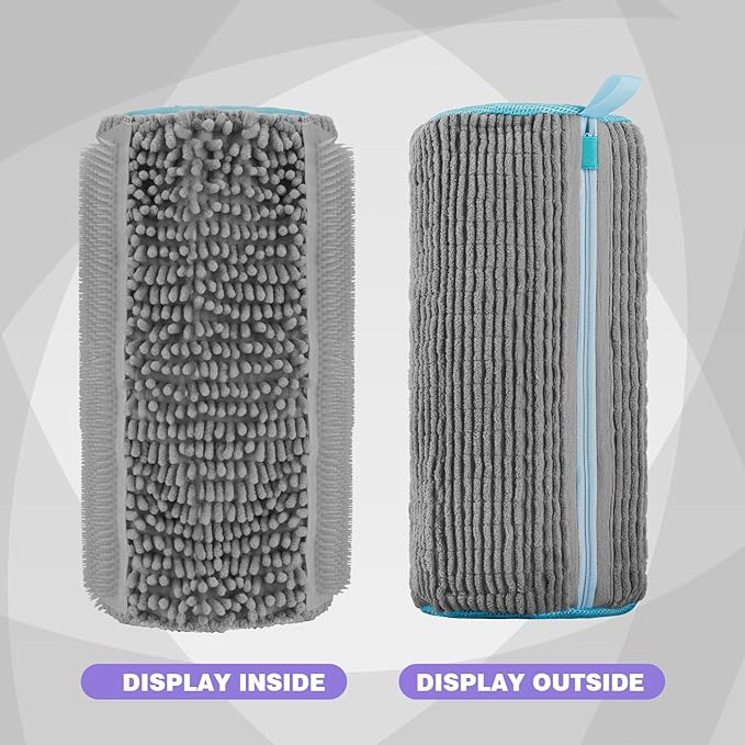 2Pcs Shoe Washing Machine Bag,Deep Clean Reusable Shoe Cleaning Bags,Laundry Shoe Bag for Washer and Dryer Includes 2 Storage Dust Bags for Shoes,Gym,Tennis,Sports 2 Sneaker Washing Machine Bag Grey