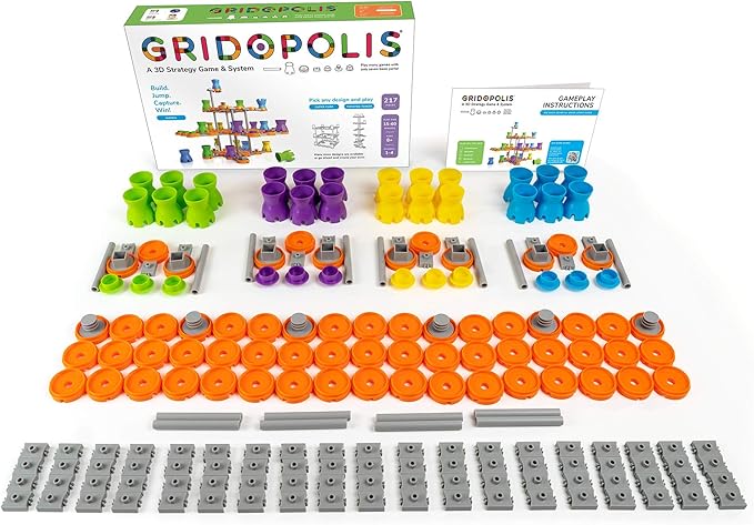 A 3D Tabletop Strategy Game : Family-Friendly 1-4 Player Innovative Board Games for Adults, Teens & Kids Ages 8+ (Great for STEAM Learning)