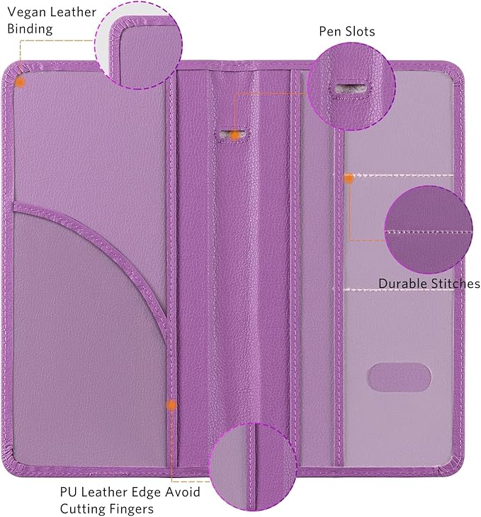 CoBak Car Registration and Insurance Holder - Vehicle Glove Box Car Organizer,Auto Truck Comparment Accessories Case with Magnetic Closure for Essential Document,Driver License,Cards