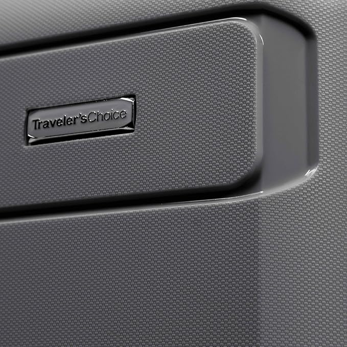 Traveler's Choice Pagosa Indestructible Hardshell Expandable Spinner Luggage, Gray, 3-Piece Set (22/26/30)