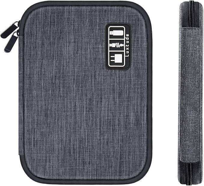 Luxtude Cord Organizer Bag, Travel Cable Organizer Bag, Electronic Organizer Travel Case for Chargers and Cords, Tech Bag & Charger Case, Flying Essentials for Electronics Items/USB,etc