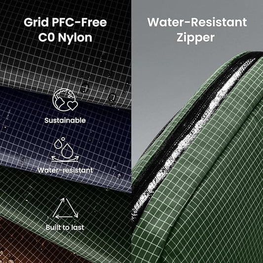 tomtoc Electronics Organizer Travel Case Performance, Water Resistant Bag Cable Tech Pouch Accessories, Carry Storage for Cord, Phone, Cables, Airpods, USB Flash Drive, Daily Items