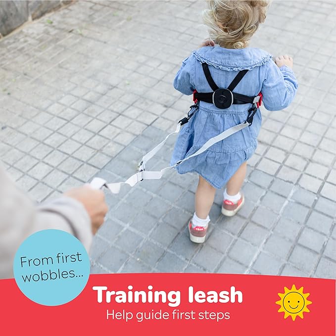 Trunki Toddler Leash - Fuss Free Toddler Walking Reins & Kids Safety Harness | Baby Leash for Kids – Felix Fox (Red)