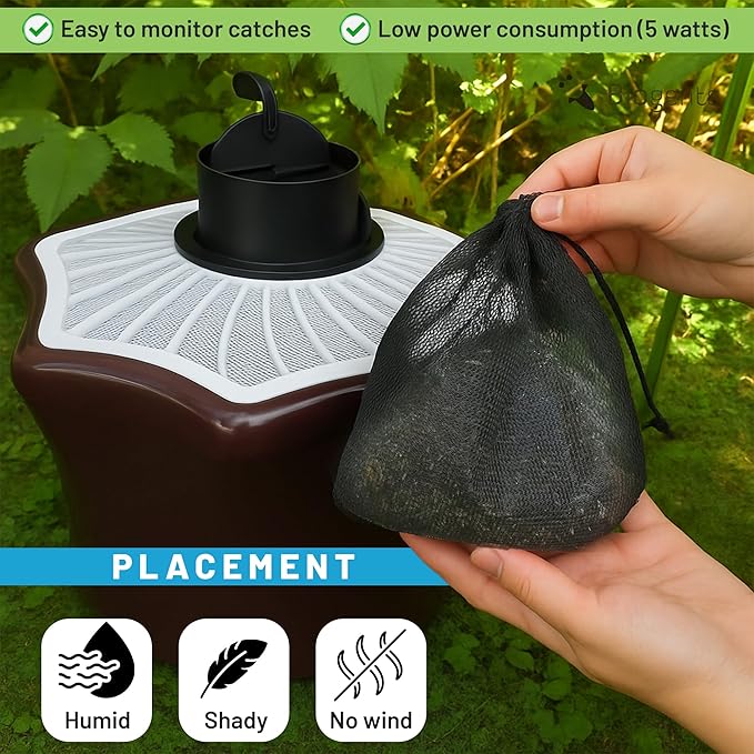 Biogents Mosquitaire Outdoor Mosquito Trap with Sweetscent Lure | Eco-Friendly, Pesticide-Free, Pet-Safe Repellent Alternative | Electric Catcher for Comprehensive Mosquito Control