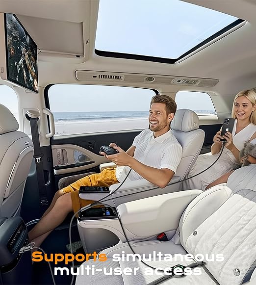 Temdan for Travel Vacation Essentials,3 in 2 USB C Cable for Apple Watch Charger/iPhone 17 Charger/Lightning,Multi Charging Cable Cord,Camping Essentials,Designed for iWatch &iPhone 16-12-6FT Black