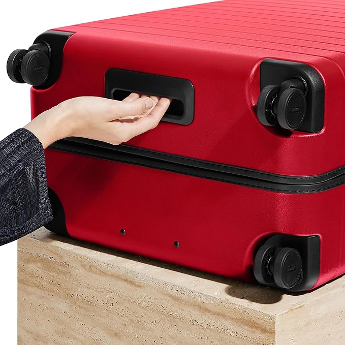 Away Large Checked Luggage, 29 Inch Hardside Suitcase with Spinner Wheels, Lightweight & Durable, TSA Lock, Cherry Red