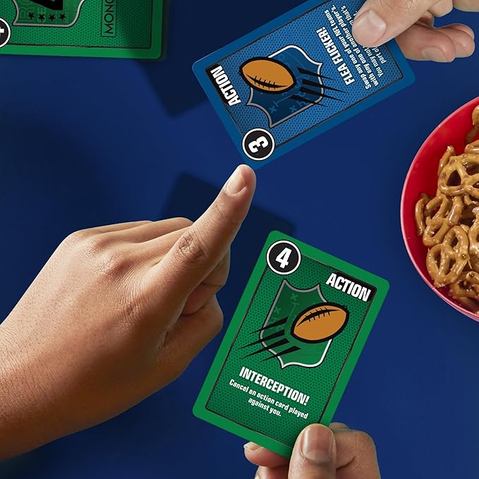 Monopoly Deal NFL Edition Game | Officially Licensed NFL Card Game for Families and Kids | Ages 8+ | 2-5 Players | 15 Mins. | Football Games | Christmas Stocking Stuffers