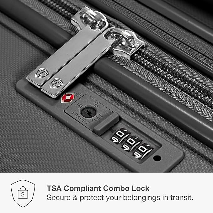 Traveler's Choice Pagosa Indestructible Hardshell Expandable Spinner Luggage, Gray, 30-Inch Large