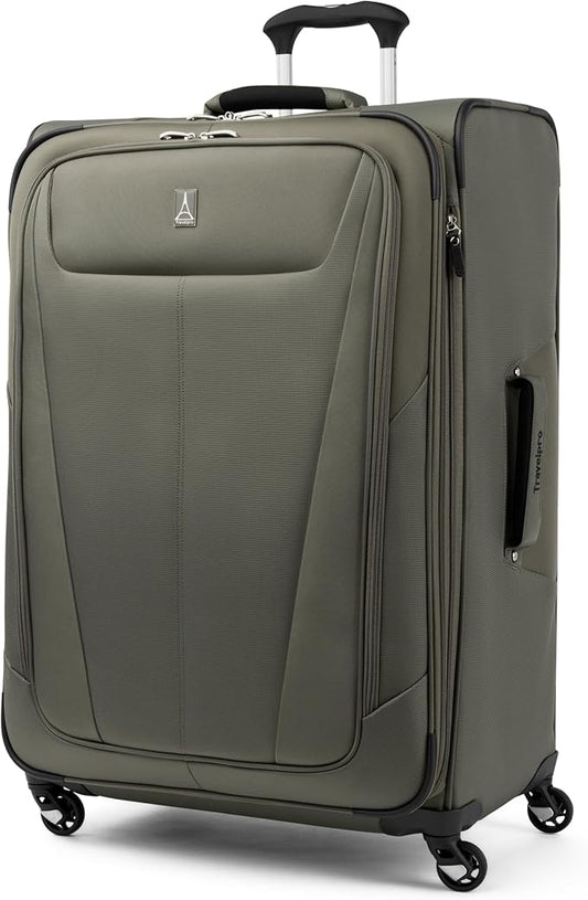 Travelpro Maxlite 5 Softside Expandable Checked Luggage with Spinner Wheels, Lightweight, 29-Inch — Slate Green