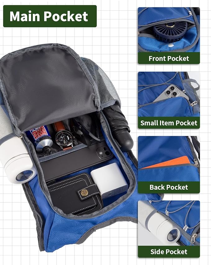 15L Lightweight Packable Hiking Backpack Water Resistant Foldable Daypack for Hiking Travel Cycling Outdoor Sports