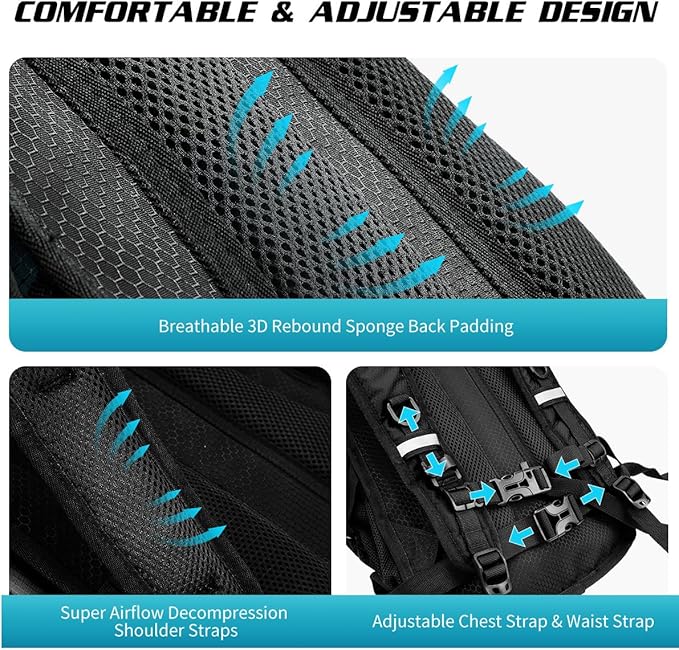 Hydration Backpack with 3L Water Bladder, Insulated Running Hydration Pack Hydropack, Lightweight Water Backpack for Hiking Cycling Camping Biking for Men Women