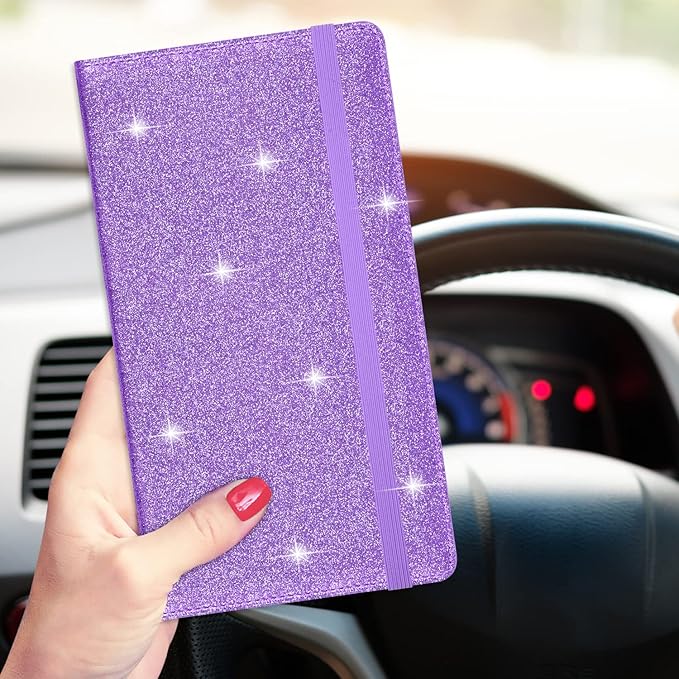 Wisdompro Car Document Holder Organiser, PU Leather Vehicle Insurance and Registration Holders Wallet Case for ID Card, Driving Licence, Key Contact Information Cards