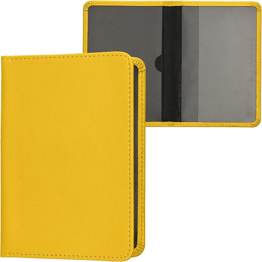 kwmobile Registration and Insurance Holder - Car Document Holder for Vehicle Documents and Cards - PU Leather - Black