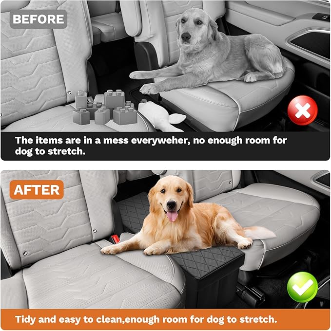 Shademax Car Seat Organizer for Kia Telluride 2020-2025 2026 Accessories, Telluride Backseat Organizer Car Console Organizer for Kids Toys, Baby Supplies, Dog Toys, Snack Organizer, Travel Storage Box