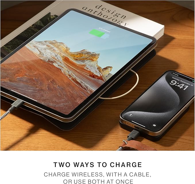 Native Union Active Power Bank | Magnetic - MagSafe Compatible 5000mAh 15W Portable Charger - USB-C Cable Included - Compatible with iPhone Air, 17, 17 Pro Max, AirPods Pro 3 & More (Sandstone)