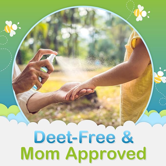 Ms. Pixie's Mosquito Repellent for Kids, DEET-Free Gentle Bug Spray for Children’s Skin & Outdoor Protection, 6 oz (180mL)