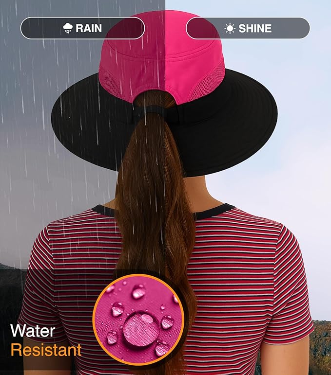 GearTOP Safari Hat for Men Sun Hats for Women UV Protection UPF 50+ Fishing, Gardening, Hiking Hat (22-23 1/2")