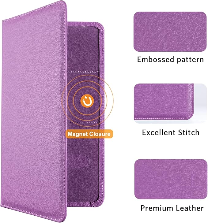 CoBak Car Registration and Insurance Holder - Vehicle Glove Box Car Organizer,Auto Truck Comparment Accessories Case with Magnetic Closure for Essential Document,Driver License,Cards