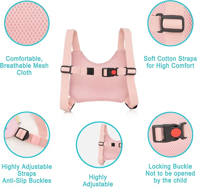 Toddler Leash Harness Kid Leash Child Safety Harness Baby Leash Anti Lost Ages 1-4