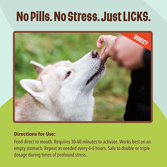 Licks Pill-Free Dog Calming Gummies - Zen Calming Aid Supplements for Aggressive Behavior & Nervousness - Dog & Puppy Treats for Stress Relief & Health - Gummies - 90 Use